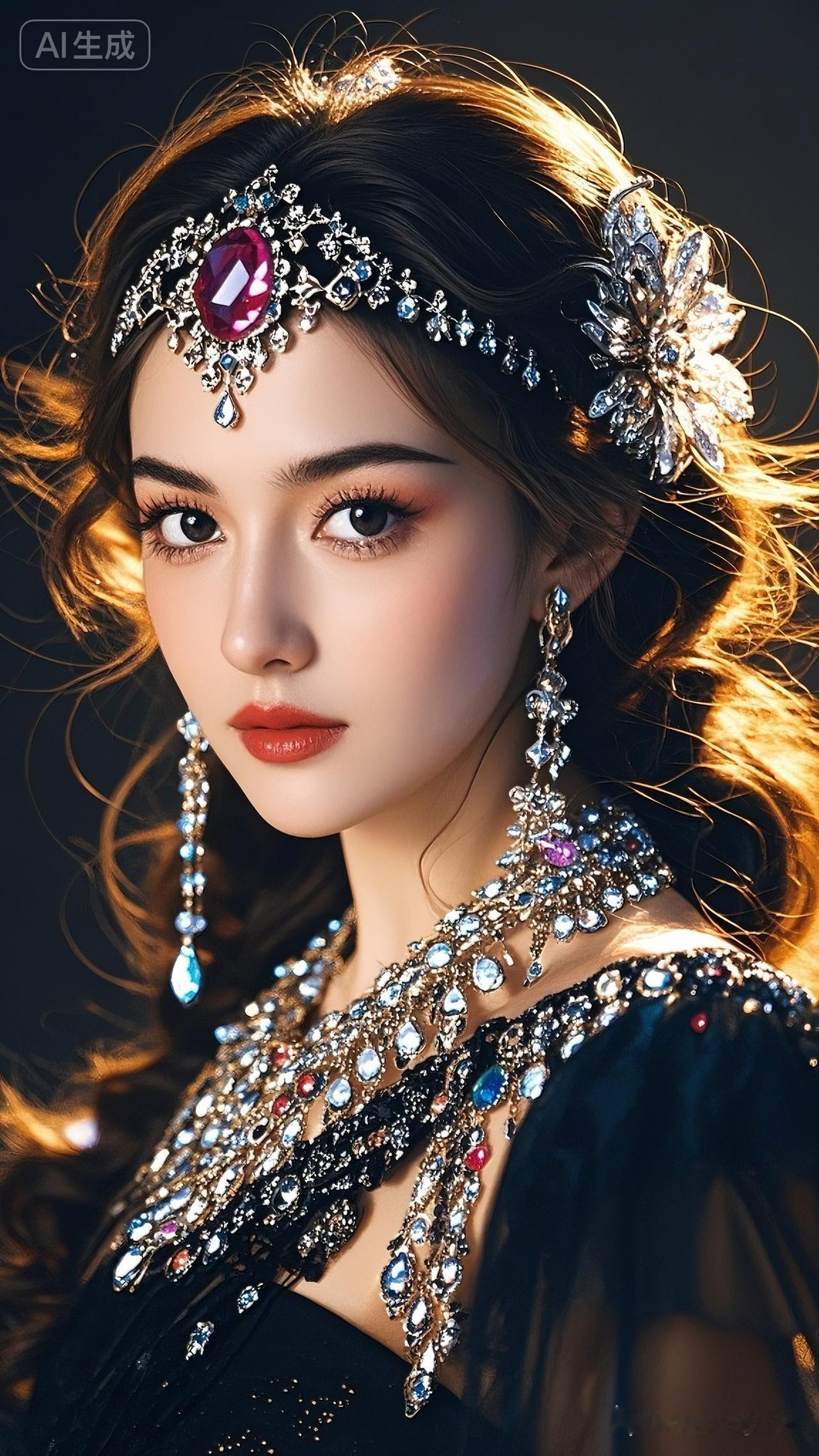 梦幻公主风，闪耀的珠宝，惊艳的妆容，让人无法抗拒的美丽！