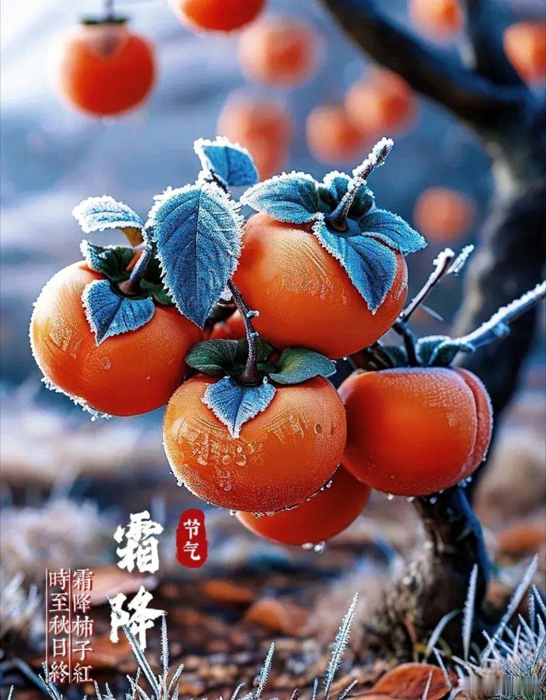 早上好，今天霜降，二十四节气中的第十八个节气，也是秋季的最后一个节气，大家注意保
