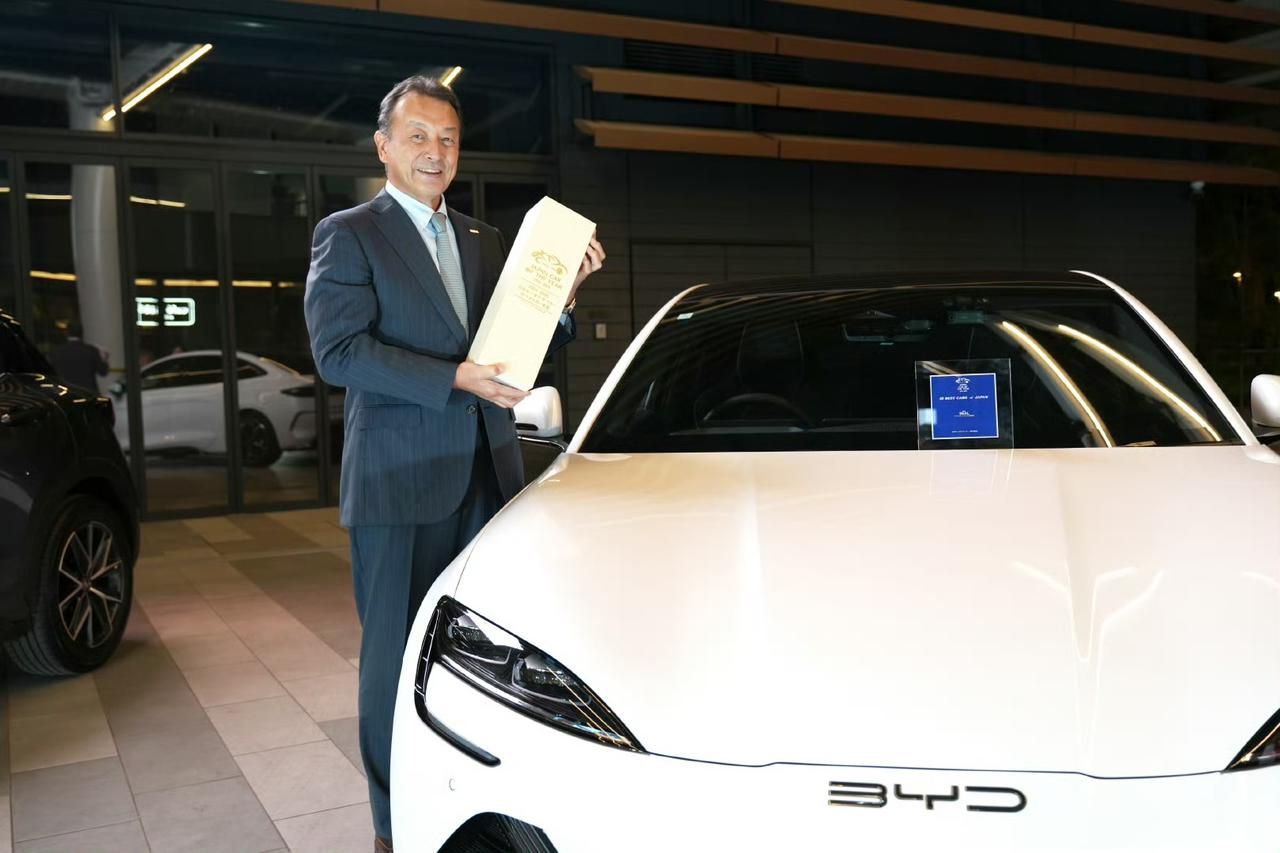 比亚迪牛哇！大家一定有关注比亚迪在2024-2025年度日本年度风云车中获得了十