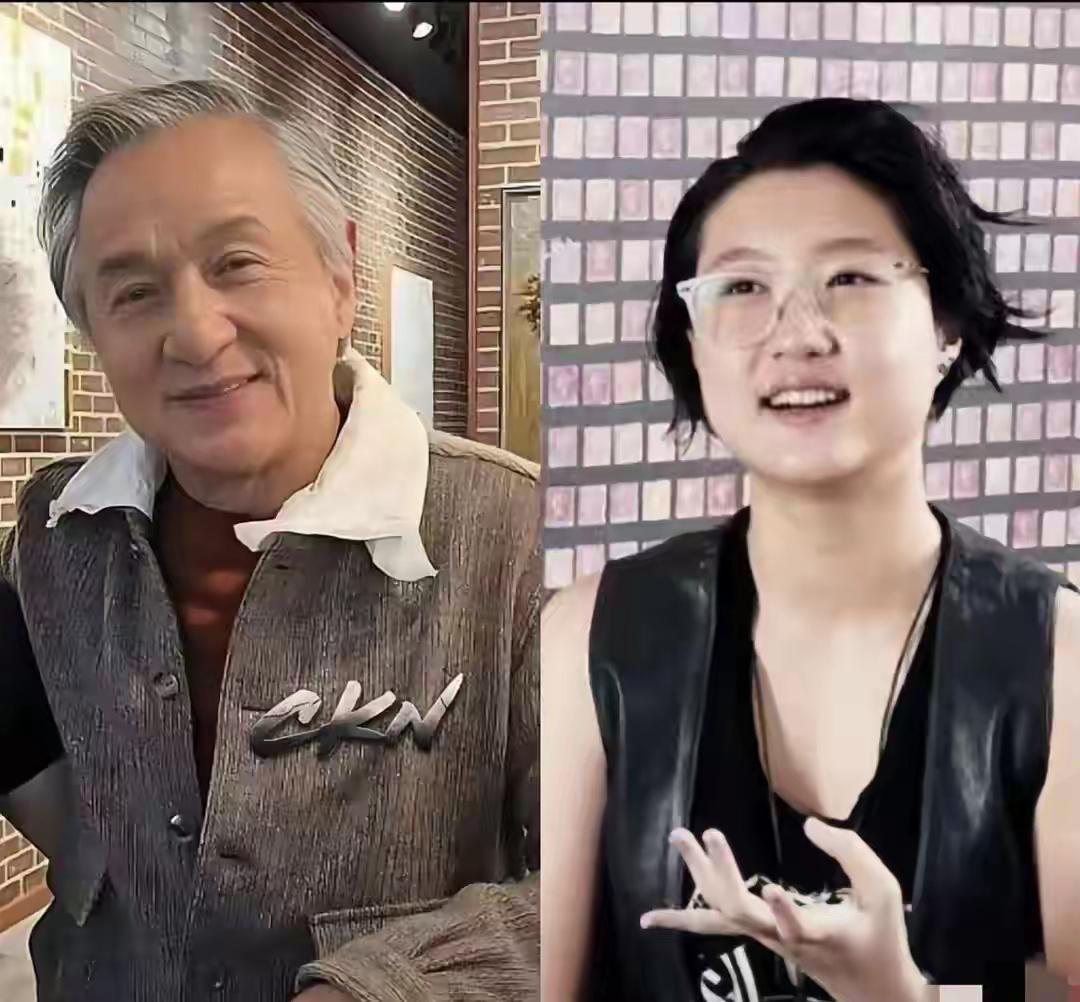 谁能想到，
成龙的女儿吴卓林会在夜市支起小摊卖衣服？

明明挂着“成龙女儿”的名