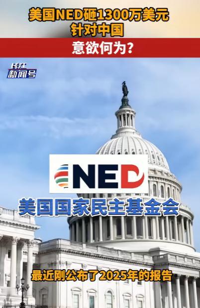 表面是 “公益资助”，实则是暗度陈仓！中国现在位居美国NED目标名单之首，美国 