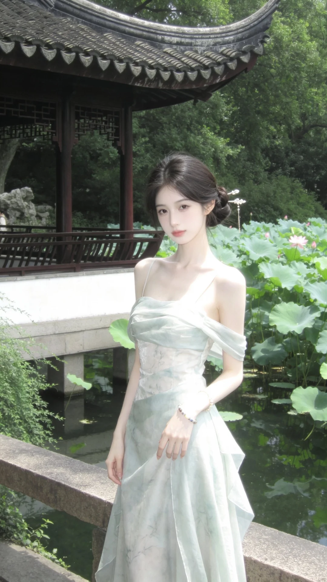 漂亮少女，女生，真人，姿态自然，小头，头像感，特别特别瘦，白皙皮肤。梦...