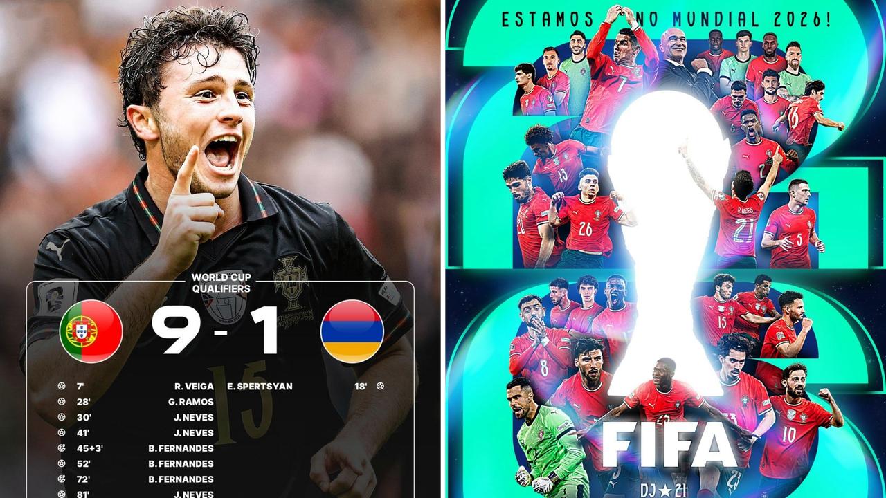 世预赛：葡萄牙主场9-1大胜亚美尼亚，小组头名进军美加墨世界杯。
维加首开记录，