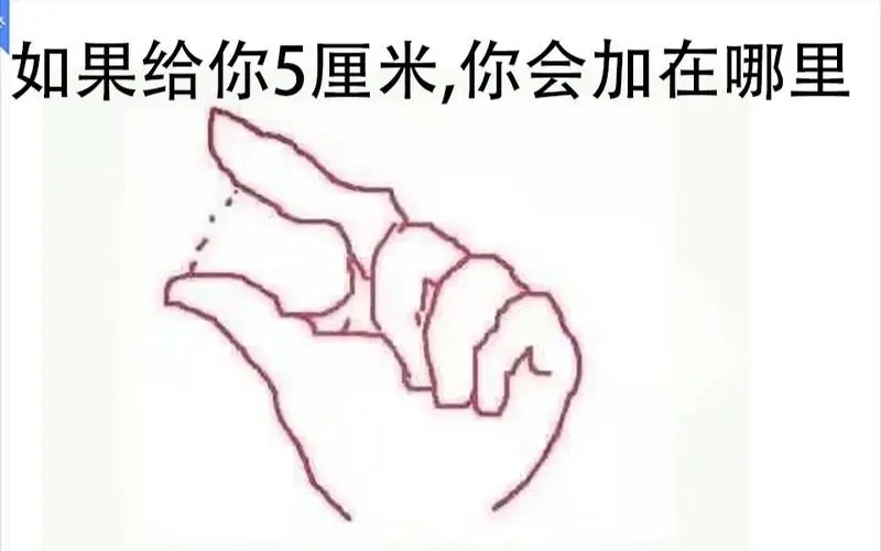如果给你5厘米，你会加在哪里？ ​​​