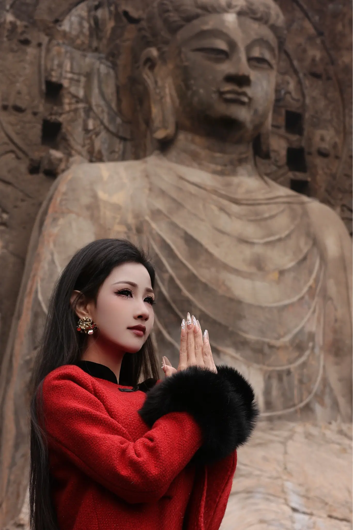 千窟为佑  太平无忧。