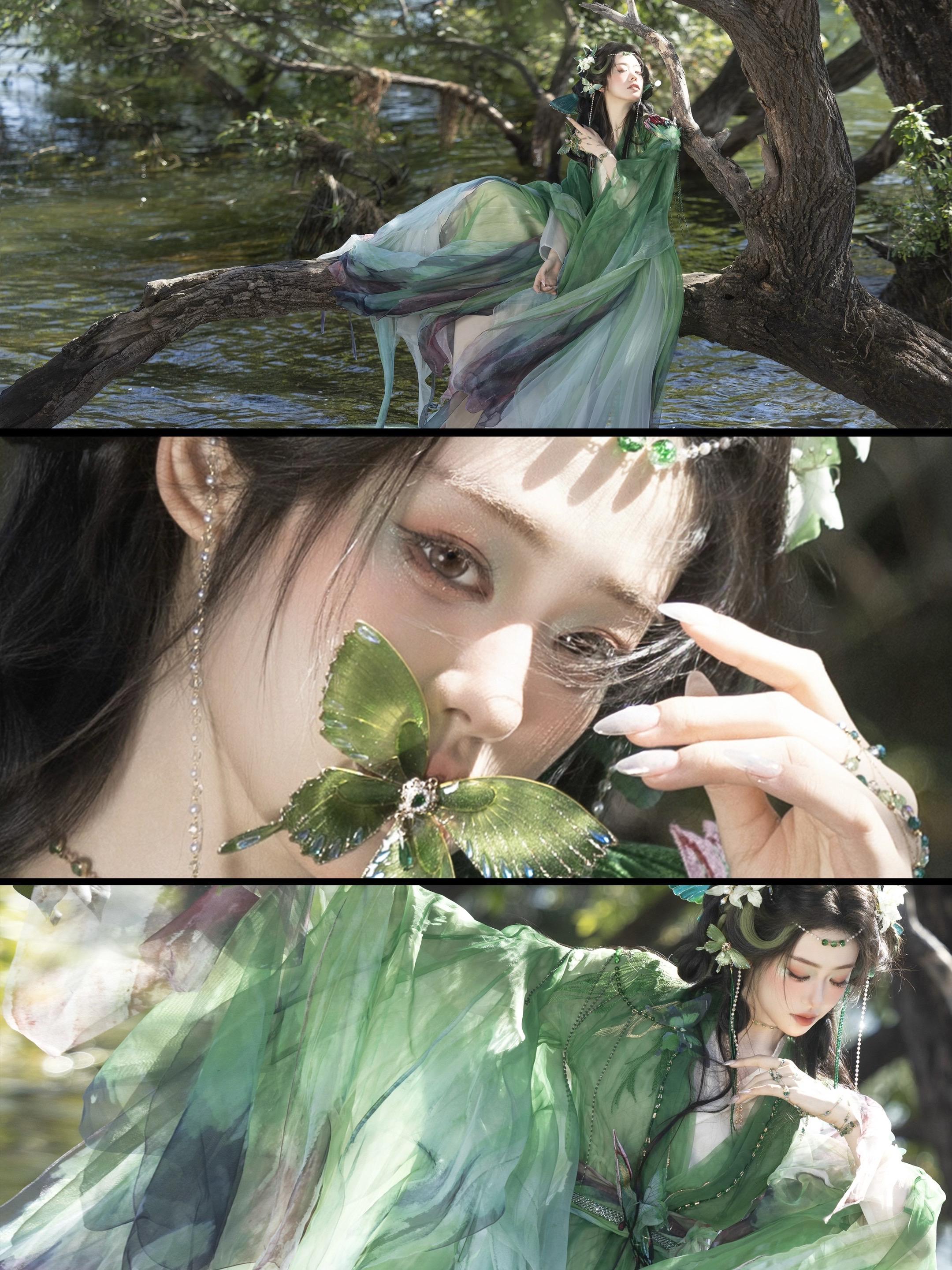 ‘ 我的生命是潮温的绿意交错 ’