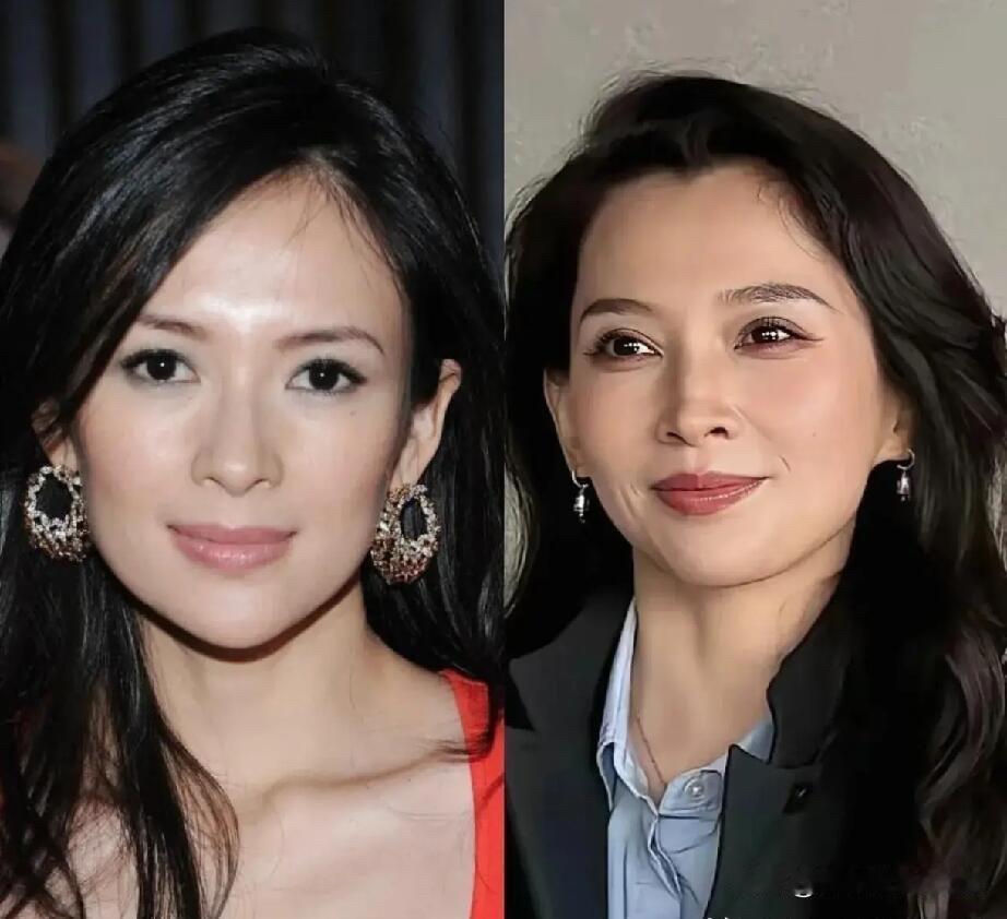 章子怡素颜也比森林北好看，章子怡是知名演员，天生的电影脸，留着长发的样子，真是又