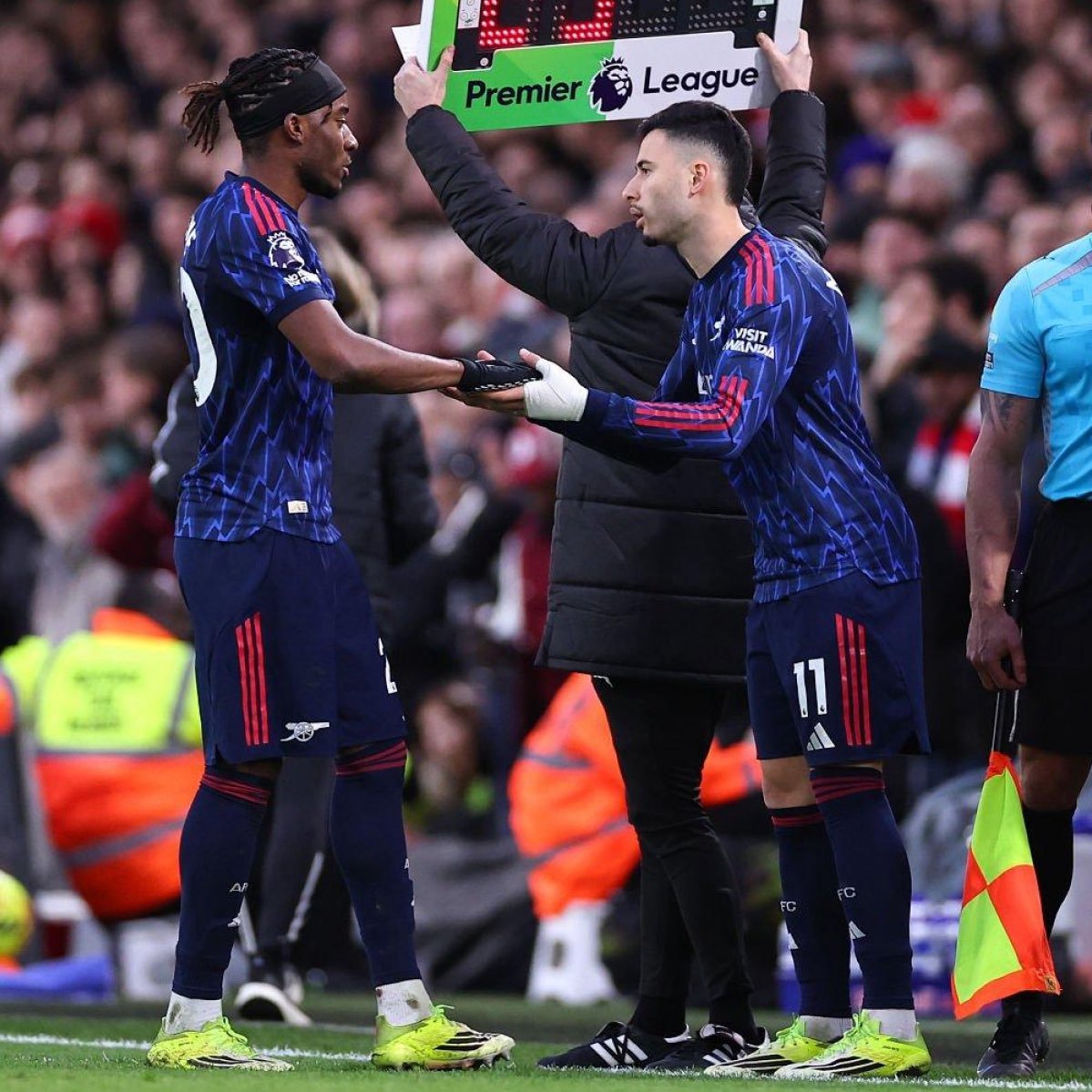 阿尔特塔谈萨卡伤情：“热身时他有点小状况，感觉不适合首发，所以我们立即决定调整阵