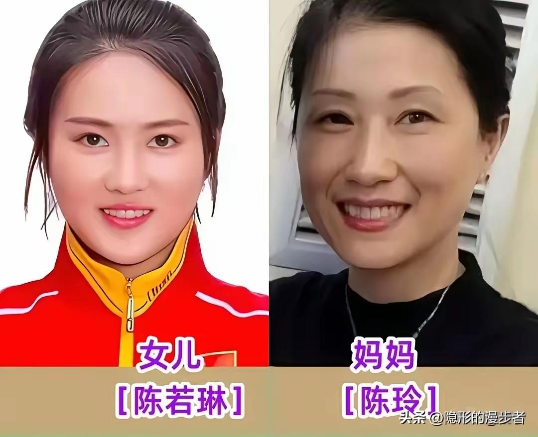 刘翔与母亲的合影。
陈若琳与母亲的合影。
张怡宁与母亲的合影。
郭晶晶与母亲的合