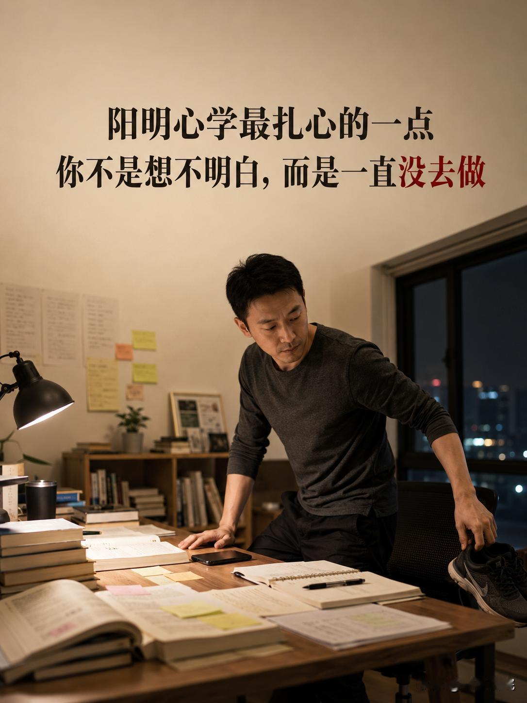阳明心学最扎心的一点：你不是想不明白，而是一直没去做
老陈这几年，听过不少课，也