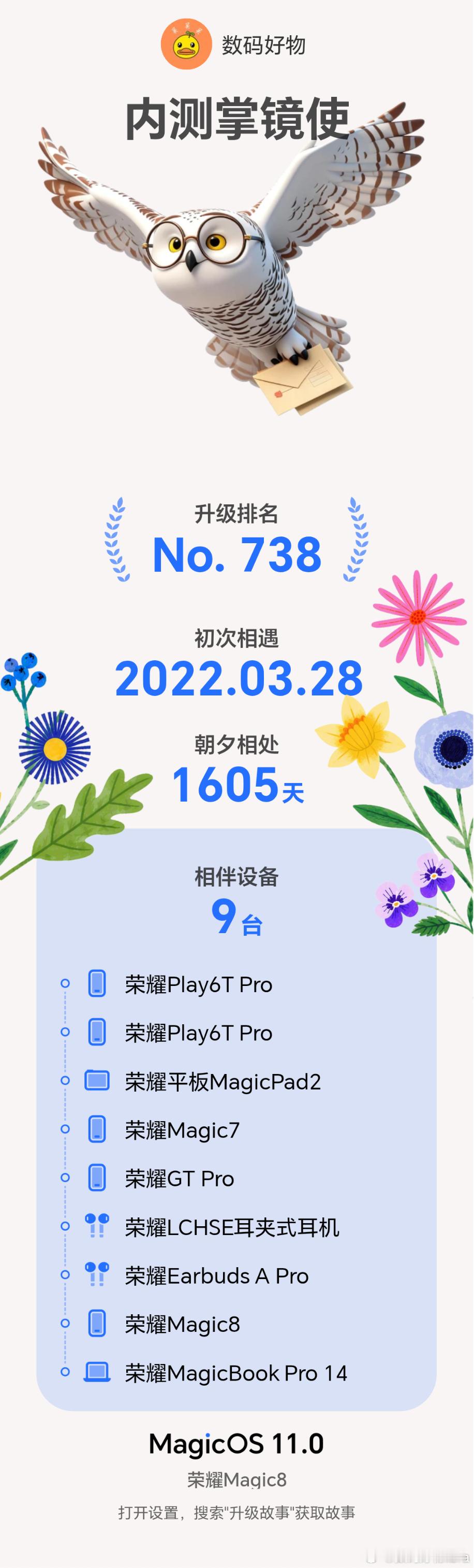 作为拿到MagicOS11 内测资格的荣耀老用户，这次升级最让我惊喜的是系统弹出