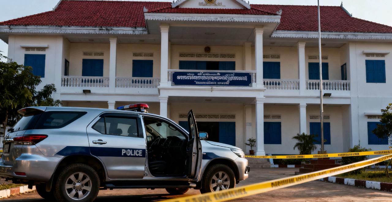 11月18日柬埔寨斯昆省法院，一起武装劫囚案因越南籍女子出圈——她扮家属混进法院