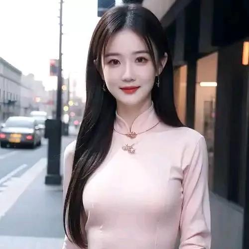 优雅街拍，粉裙飘逸，迷人微笑美女街拍照 丽人风情街拍 街拍清纯少女 明媚街拍 性