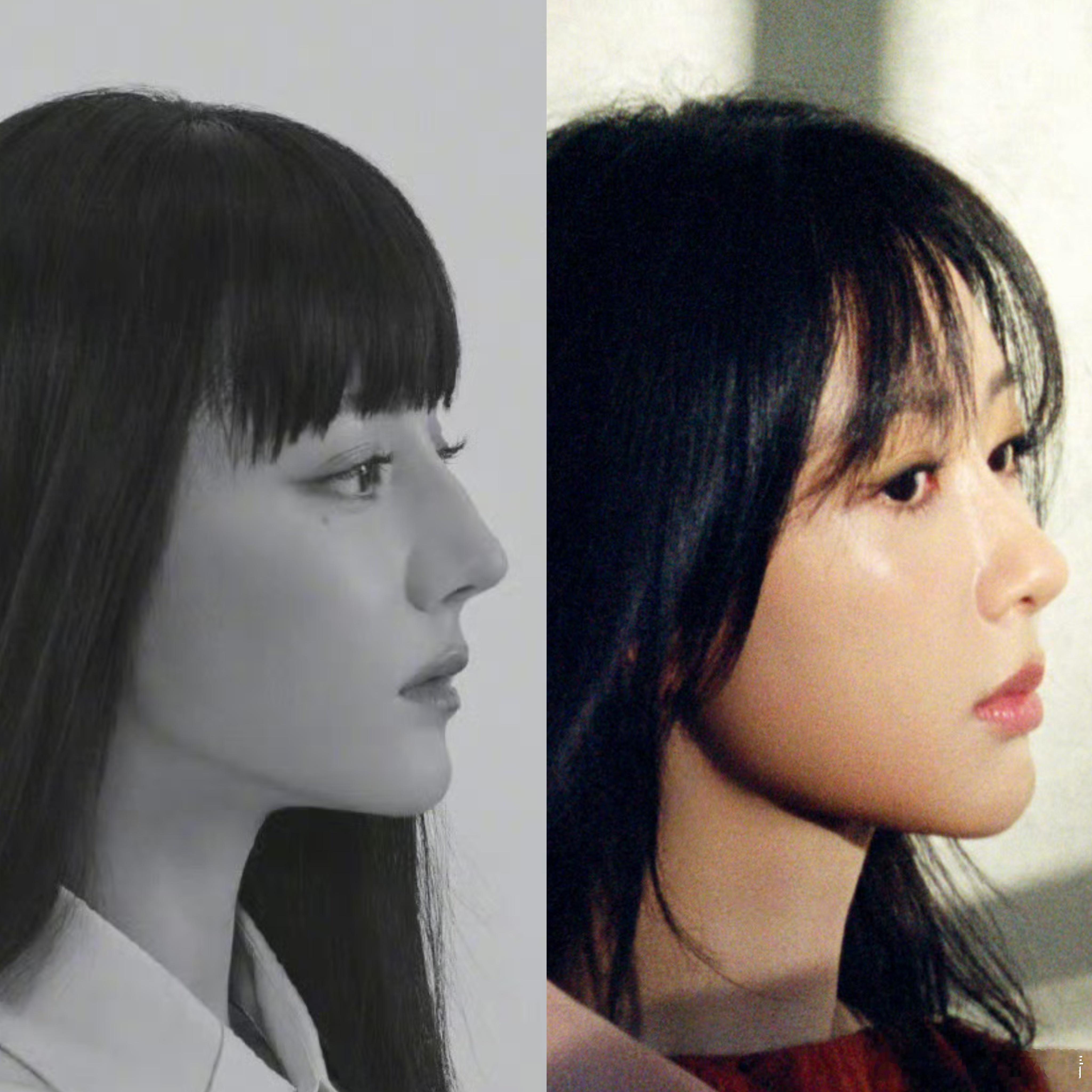 巴紫同角度刘海造型 