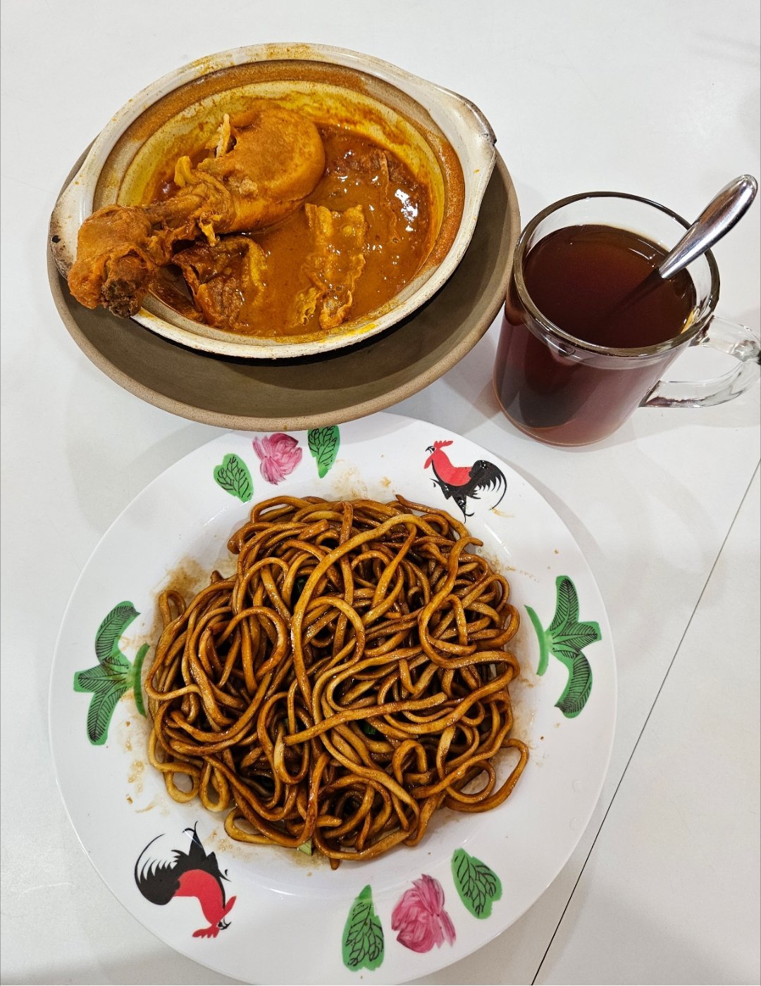 每日一餐分享｜好好吃饭 今日｜早餐咖喱鸡+面美食分享
