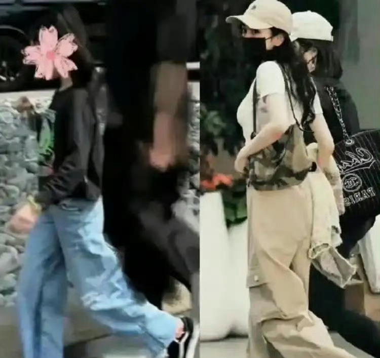 杨幂低调赴港看女儿！11岁小糯米身高近1米7，母女同款大长腿太抢镜了！ ​连走路
