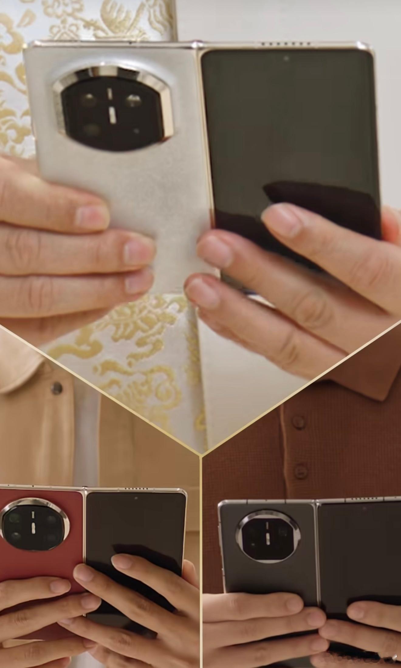 华为Mate X7外观公布了，和之前传闻中一样，镜组变成了几何切割形态，外屏似乎