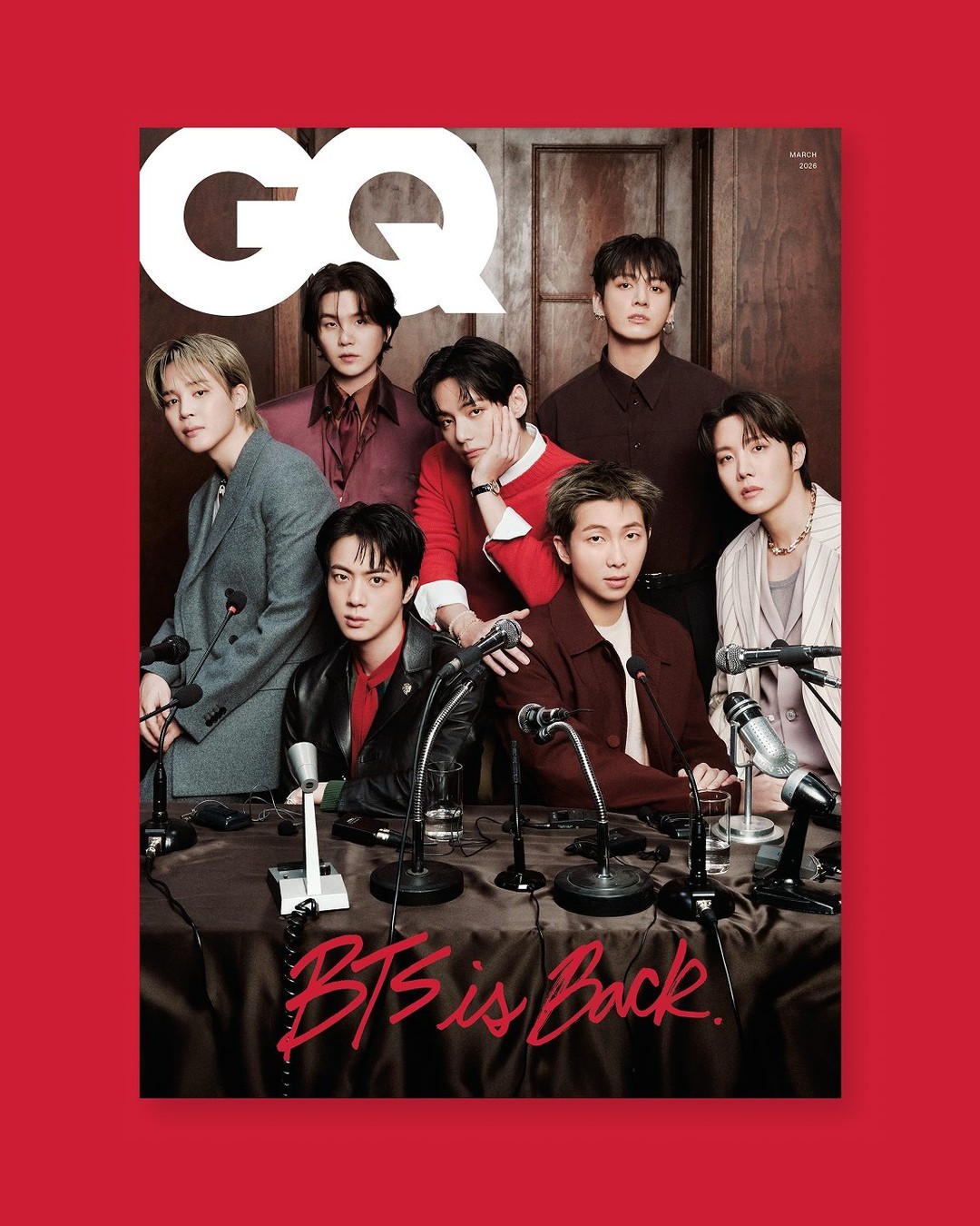 GQ Korea March 2026 ：BTSBTS is Back ，七子合