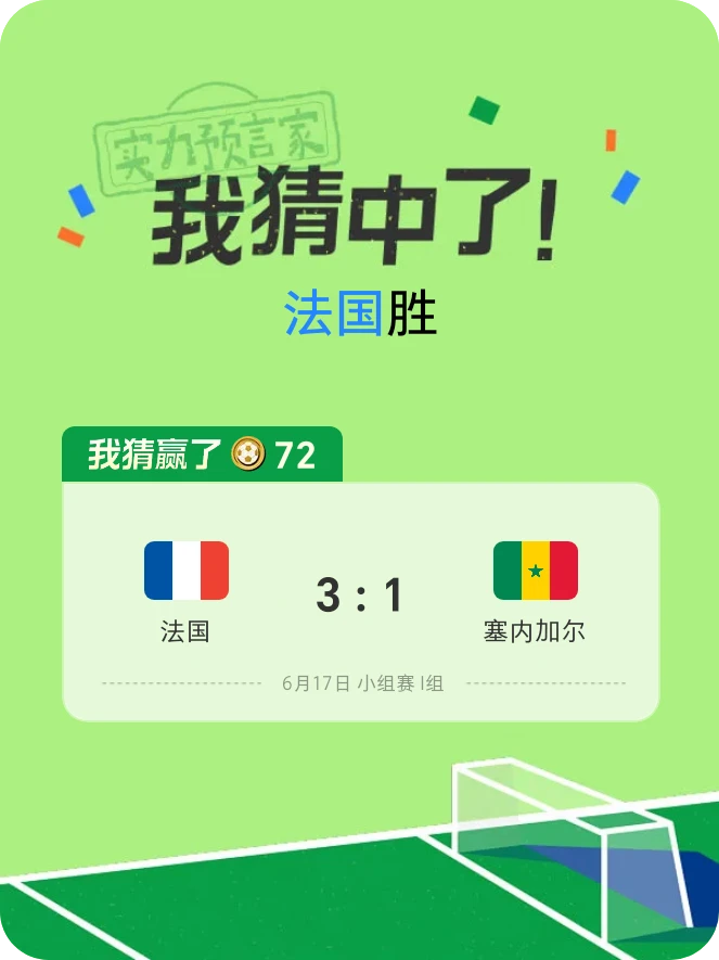 这场赛事我猜中了!