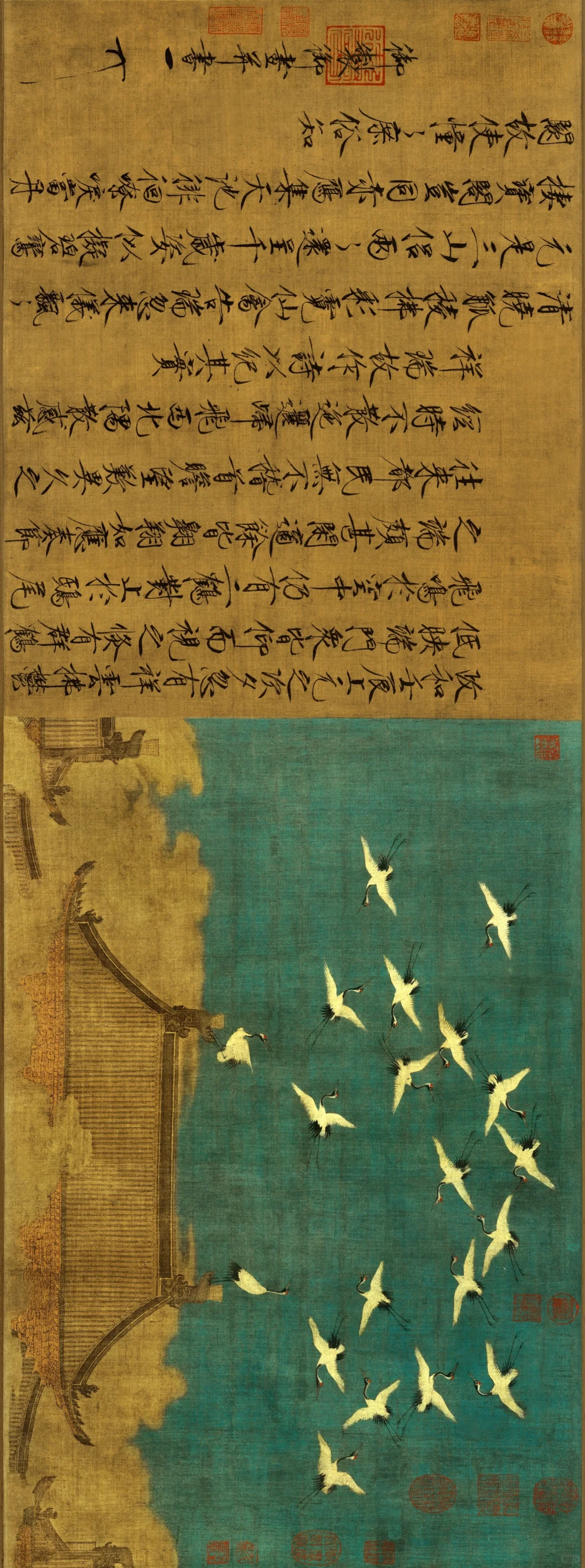 高清《瑞鹤图》祥瑞下的隐患，其图的来历