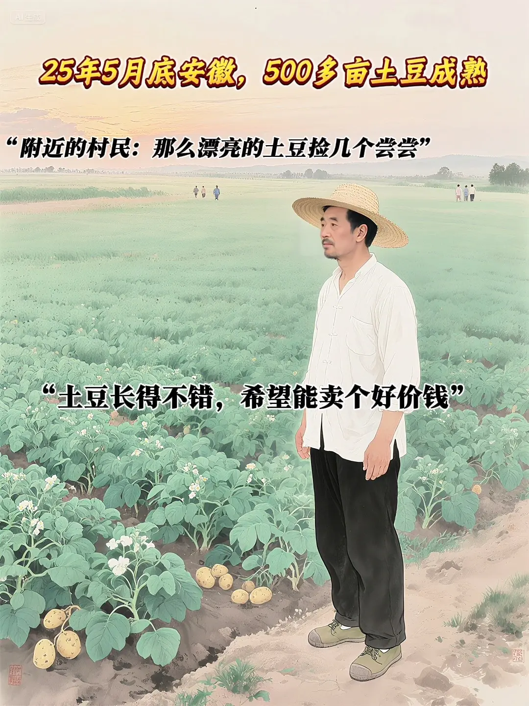 安徽宿州五百亩土豆被哄抢一空