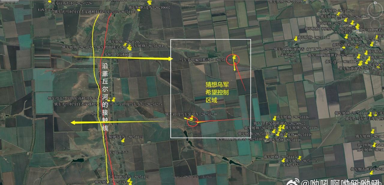 再补一个俄军29号放出视频，攻击在 胡里艾伯勒北少见的乌军坦克装甲车编组，看起来