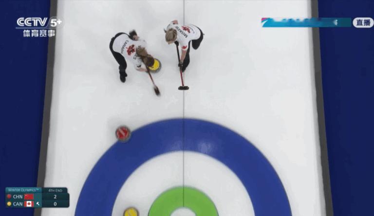 加拿大后手4分……4-2反超中国队米兰冬奥会冰壶女子团体赛中国冰壶女队vs加拿大