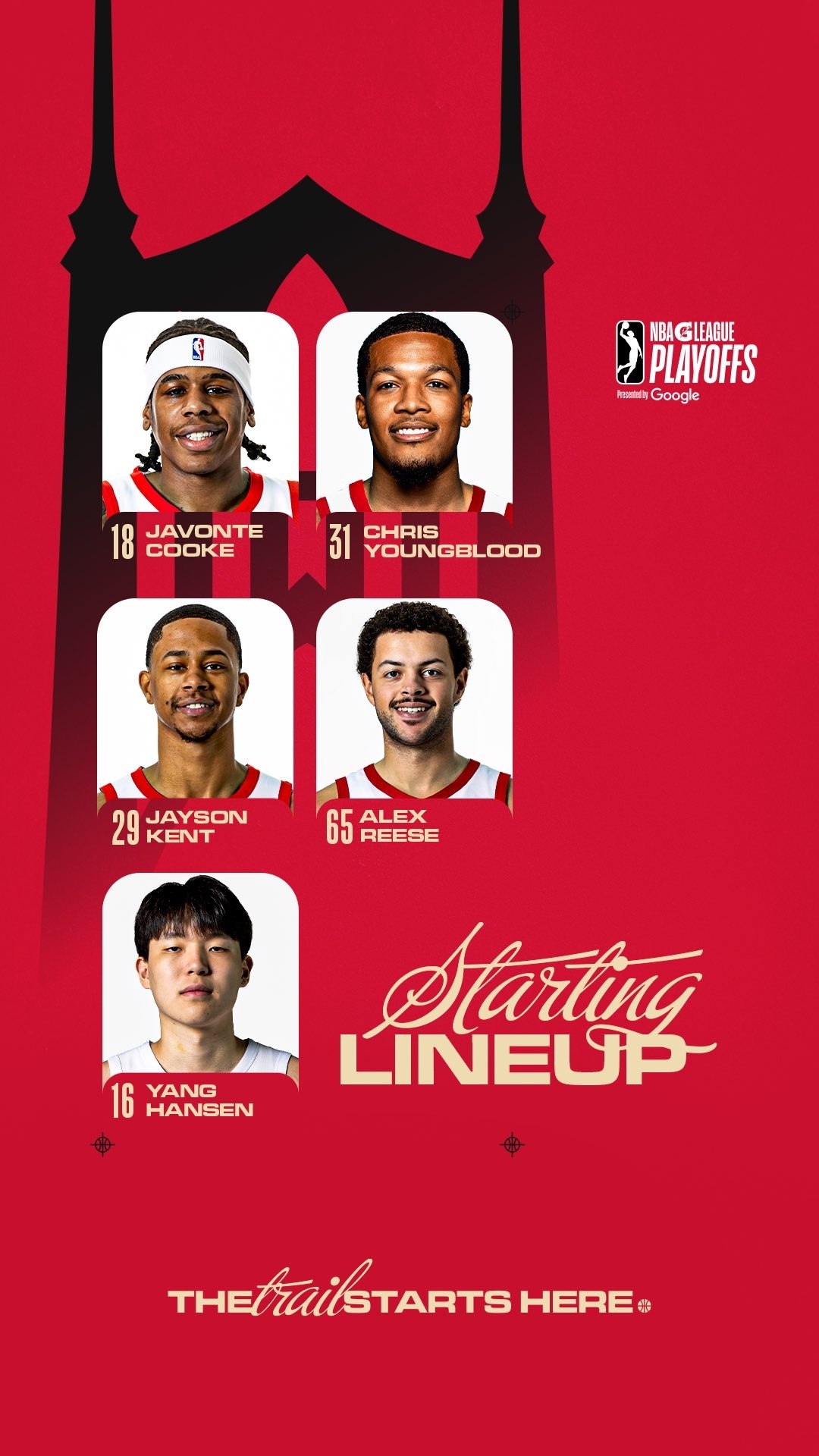 波特兰开拓者 混音队首发出炉，杨瀚森首发出战季后赛第二场，对阵斯托克顿国王！陪杨