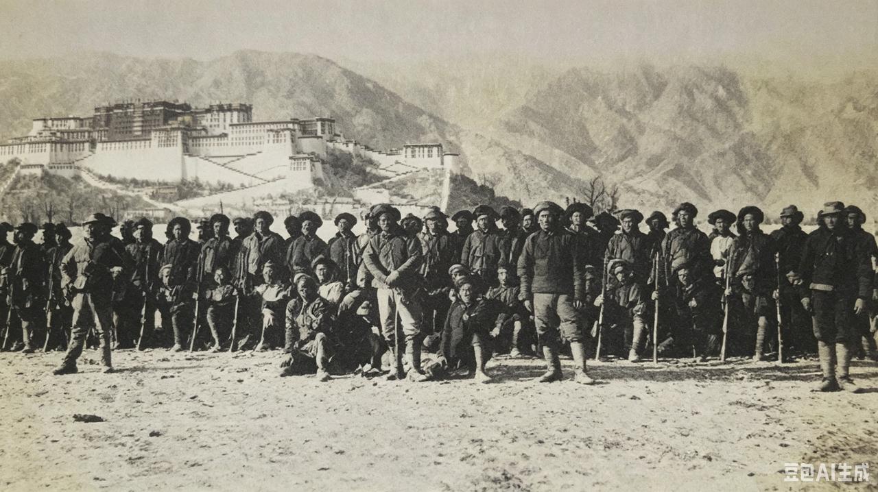 一百年前布达拉宫脚下的藏军


1913－1916年，（日）青木文教摄，摄影原作
