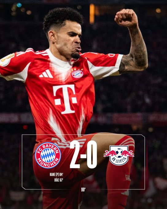 ⚽ 拜仁2-0莱比锡｜德国杯1/4决赛（2026-02-12）全场比分：拜仁 2