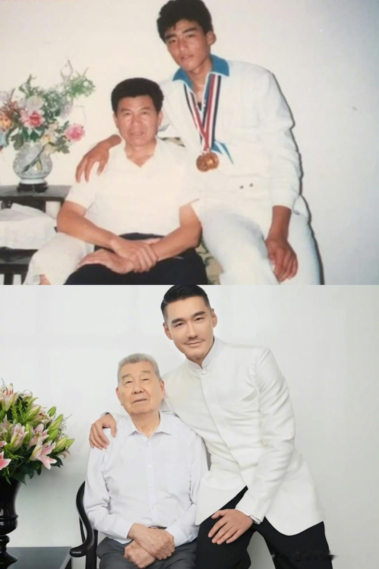 端午碰父亲节，胡兵晒30年前后父子同框照：粽香里藏着最踏实的父爱

今年端午恰逢