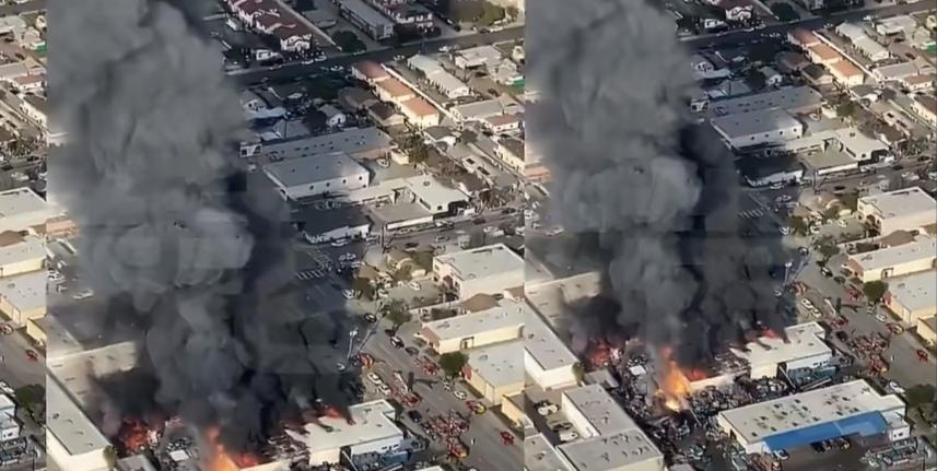 以色列捂不住了。近日多则视频流出，一特拉维夫工业区被伊朗导弹击中，爆炸火焰几百米