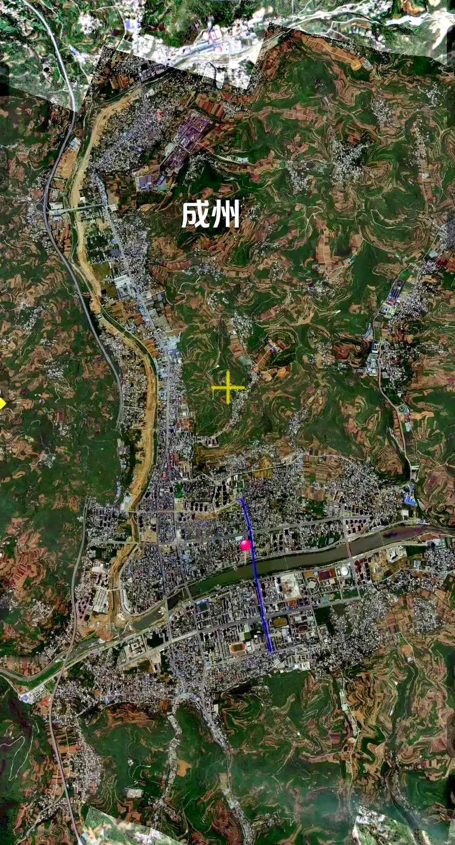 甘肃省成县卫星图