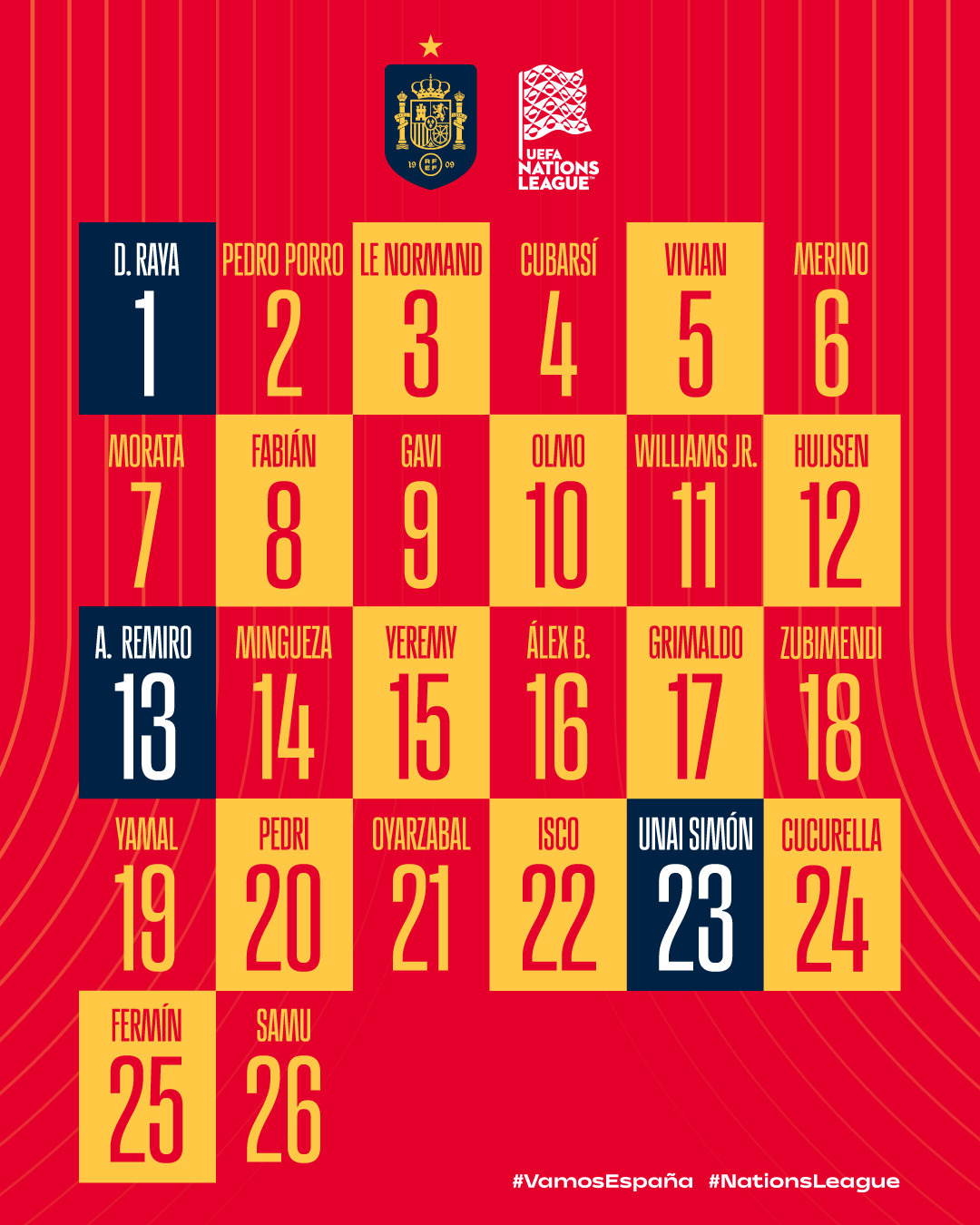 赫伊森将代表西班牙队身披12号球衣。🇪🇸赫伊森halamadrid ​​​
