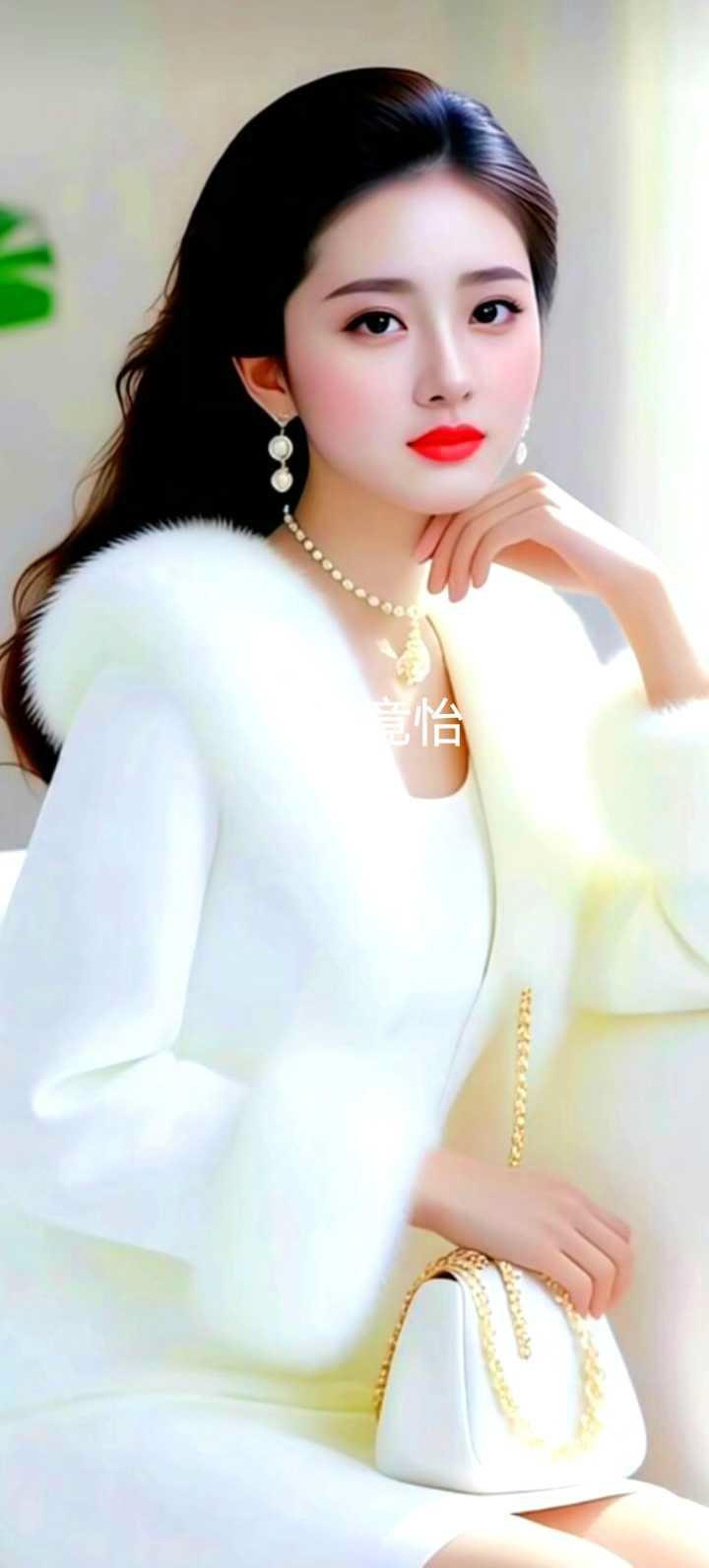 优雅白裙，闪耀珠宝，尽显奢华气质