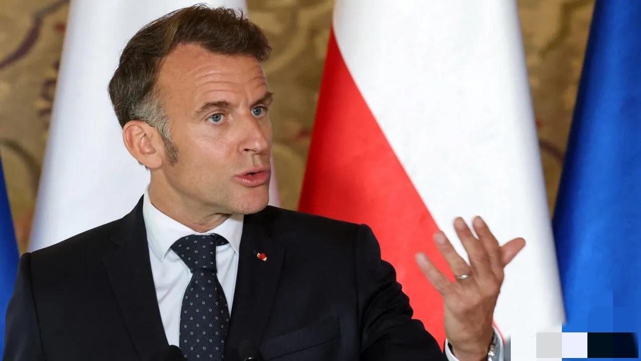 正在波兰访问的法国总统马克龙周一(4月20日）指责美国和伊朗在霍尔木兹海峡问题上