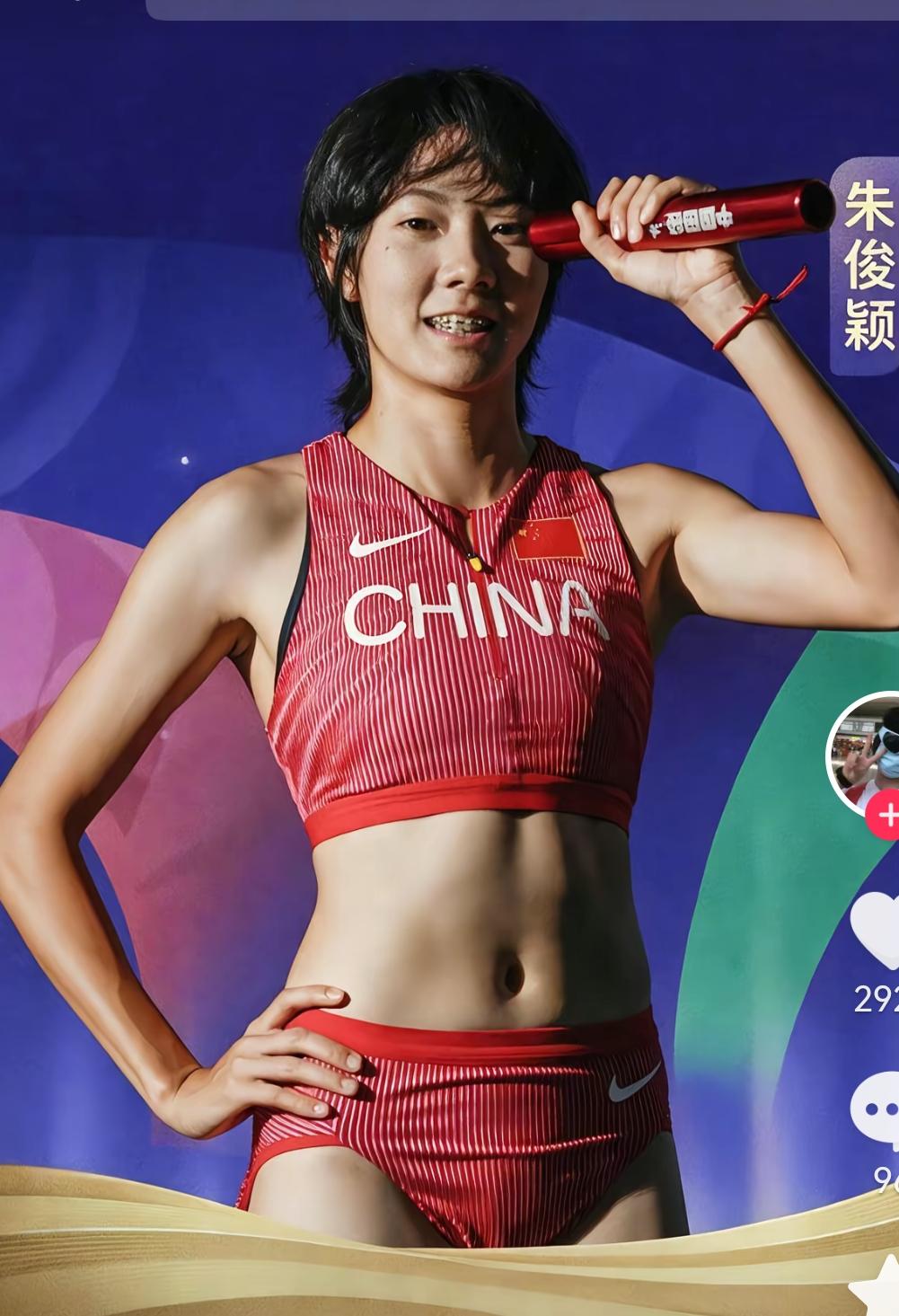 有人替朱俊颖遗憾，没有获得女子接力和混合接力的金牌。
其实并不遗憾，名古屋亚运会