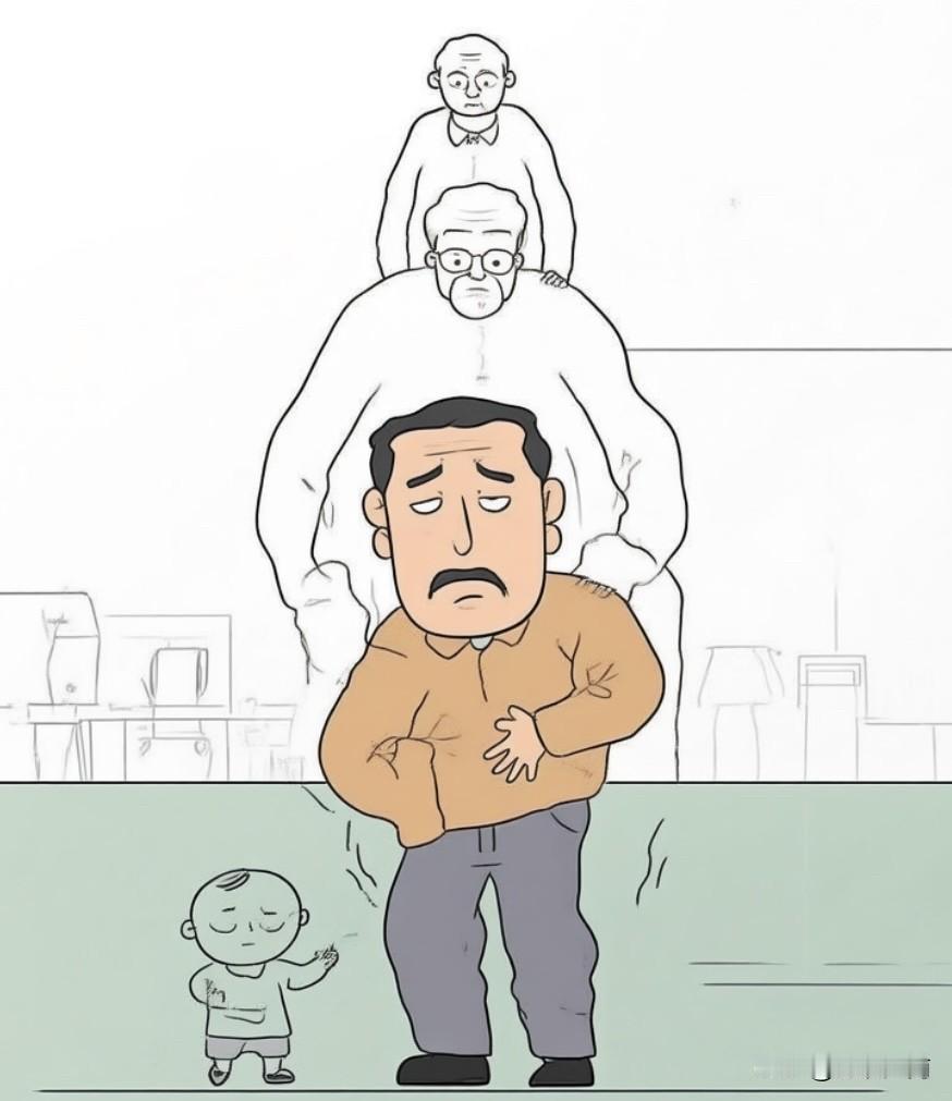 中年如块夹心饼干，
上要顾老，
下得护小，
工作里还处处是竞争与压力。

难题像