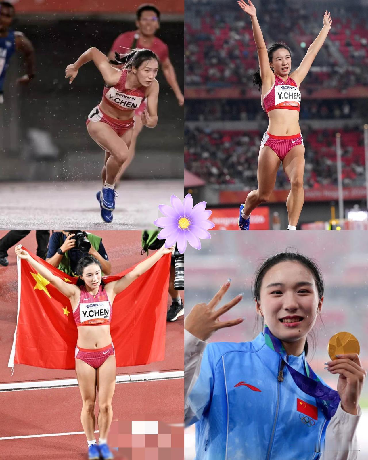 17岁三金一银，混接反超泰国就差0.09秒。陈妤颉这波操作，别人都在算她奖金，我