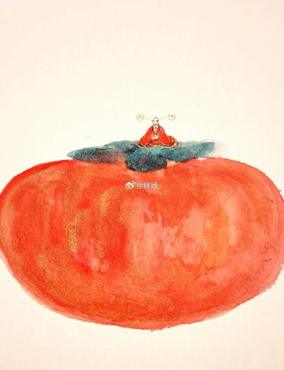 财神加持，万柿顺意，财路光明 