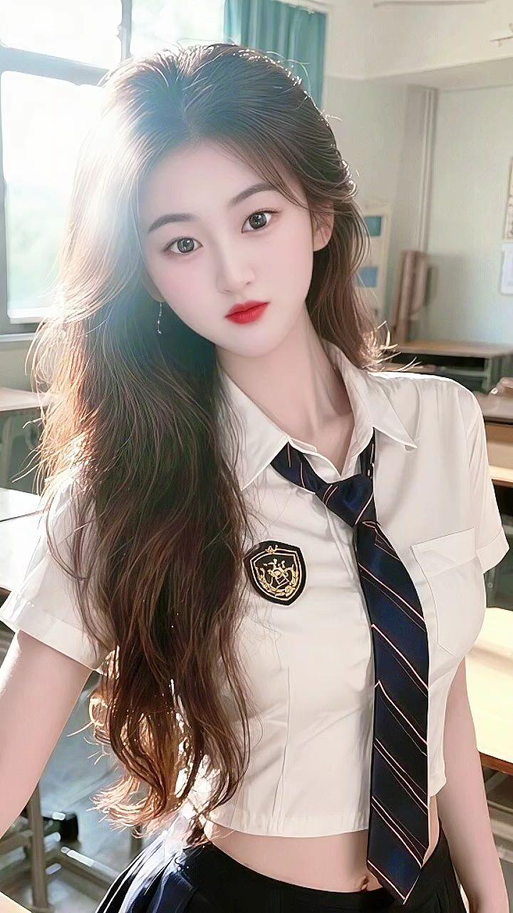 清纯甜美 元气少女 青春校园 糟糕是心动的感觉 我的校园风