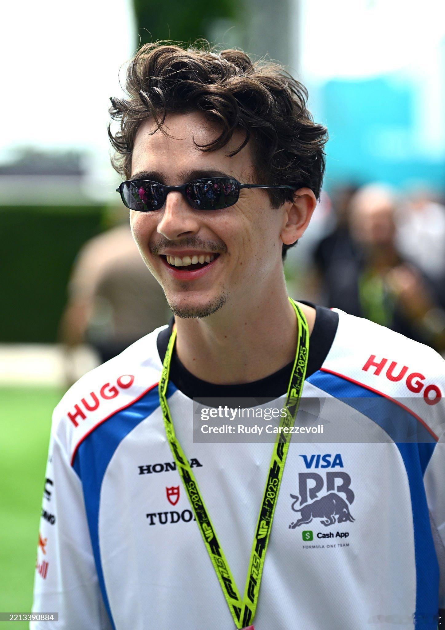 提莫西·查拉梅观看F1迈阿密赛事： ​​​
