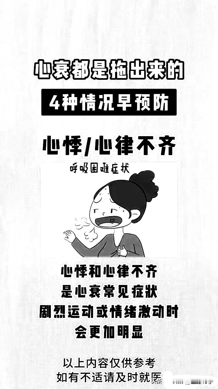 心衰都是拖出来的：4种情况早预防

心衰，即心力衰竭，是一种常见的心血管疾病，它