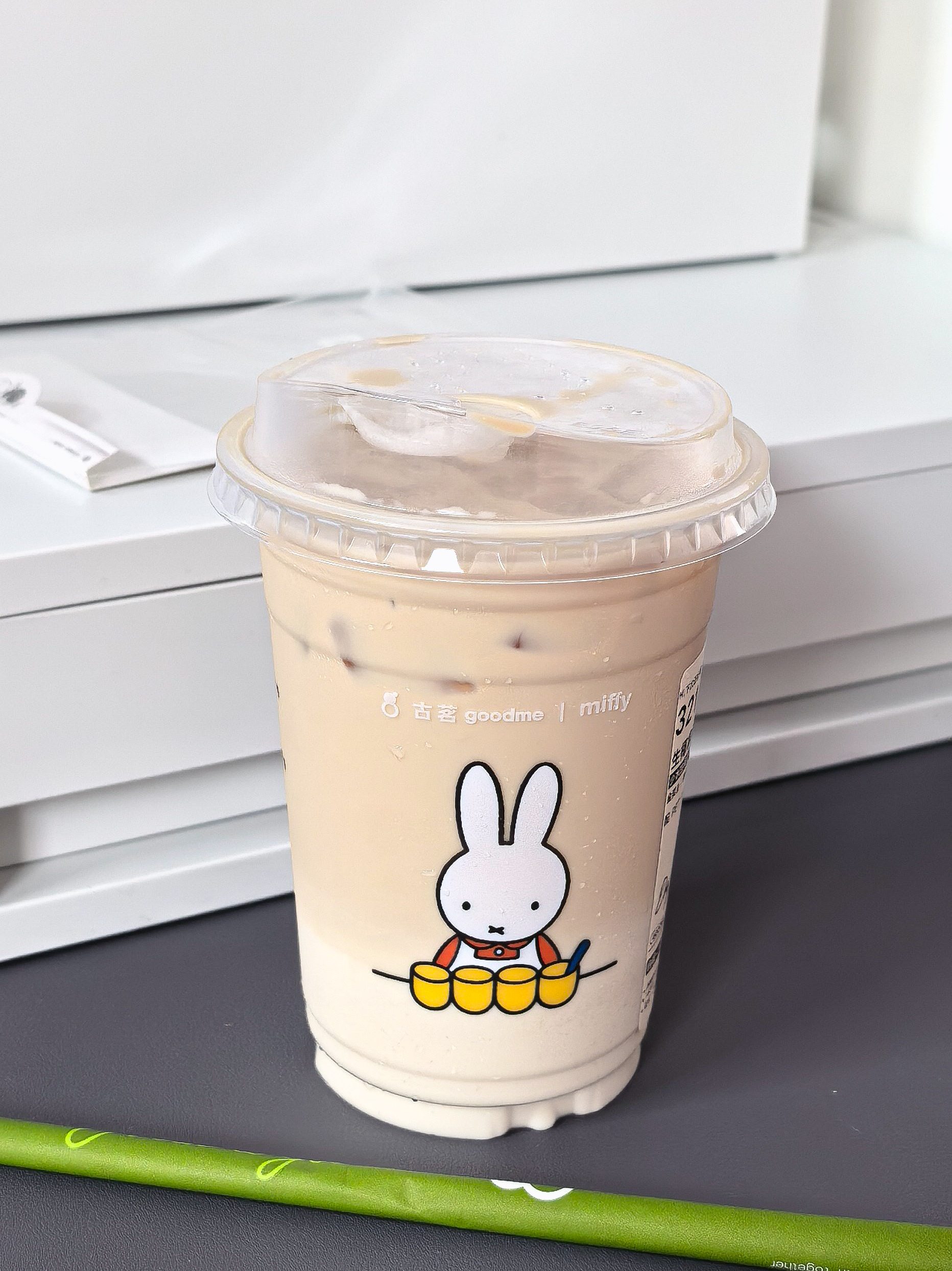 古茗的新图案好萌喝了茶百道的柠檬冰奶还不错！+冻冻不另外加糖😋 