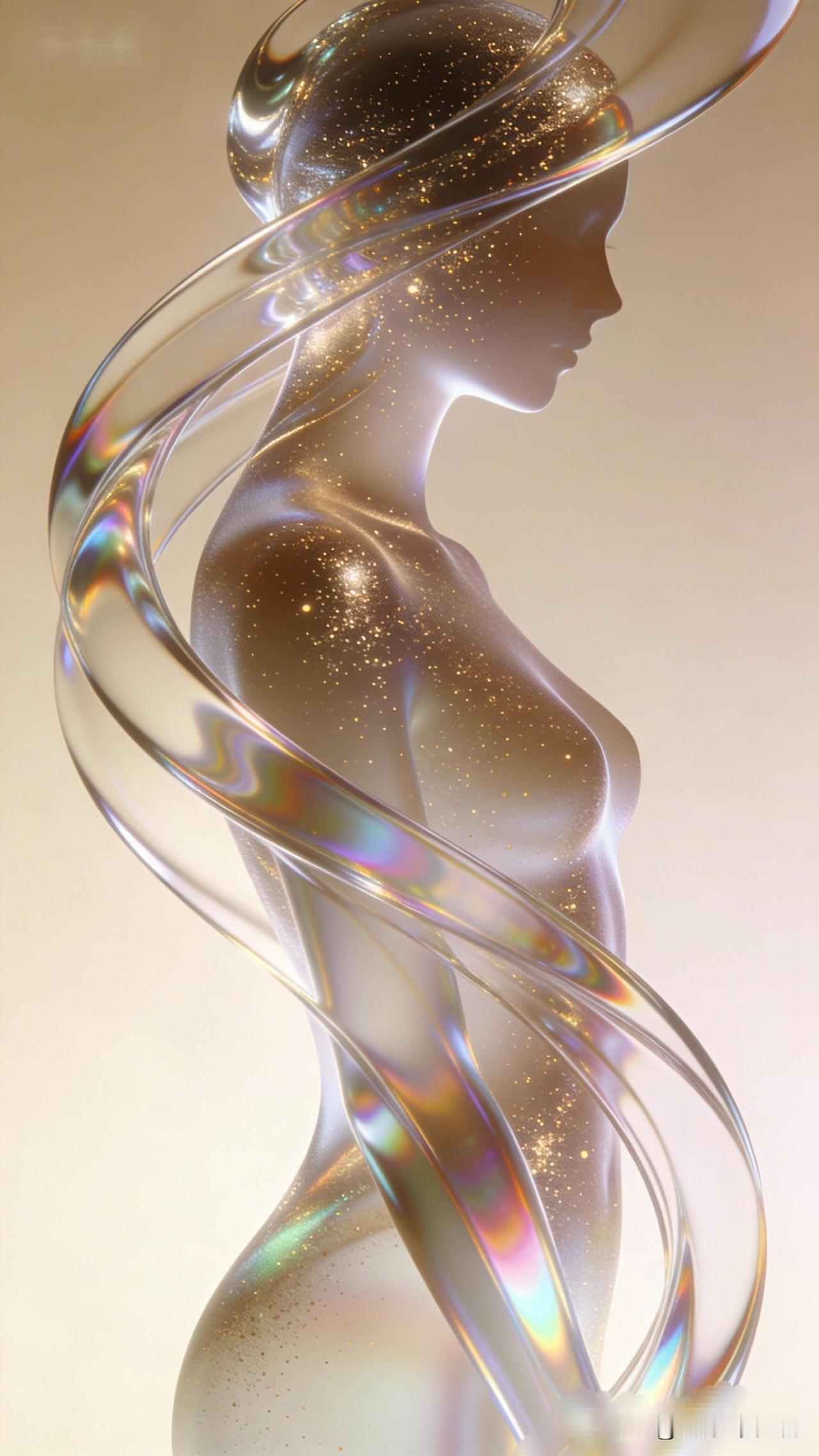 一个闪闪发光的时尚雕塑。一眼沦陷的神级美图 梦幻星河中的女神，闪耀着璀璨光芒