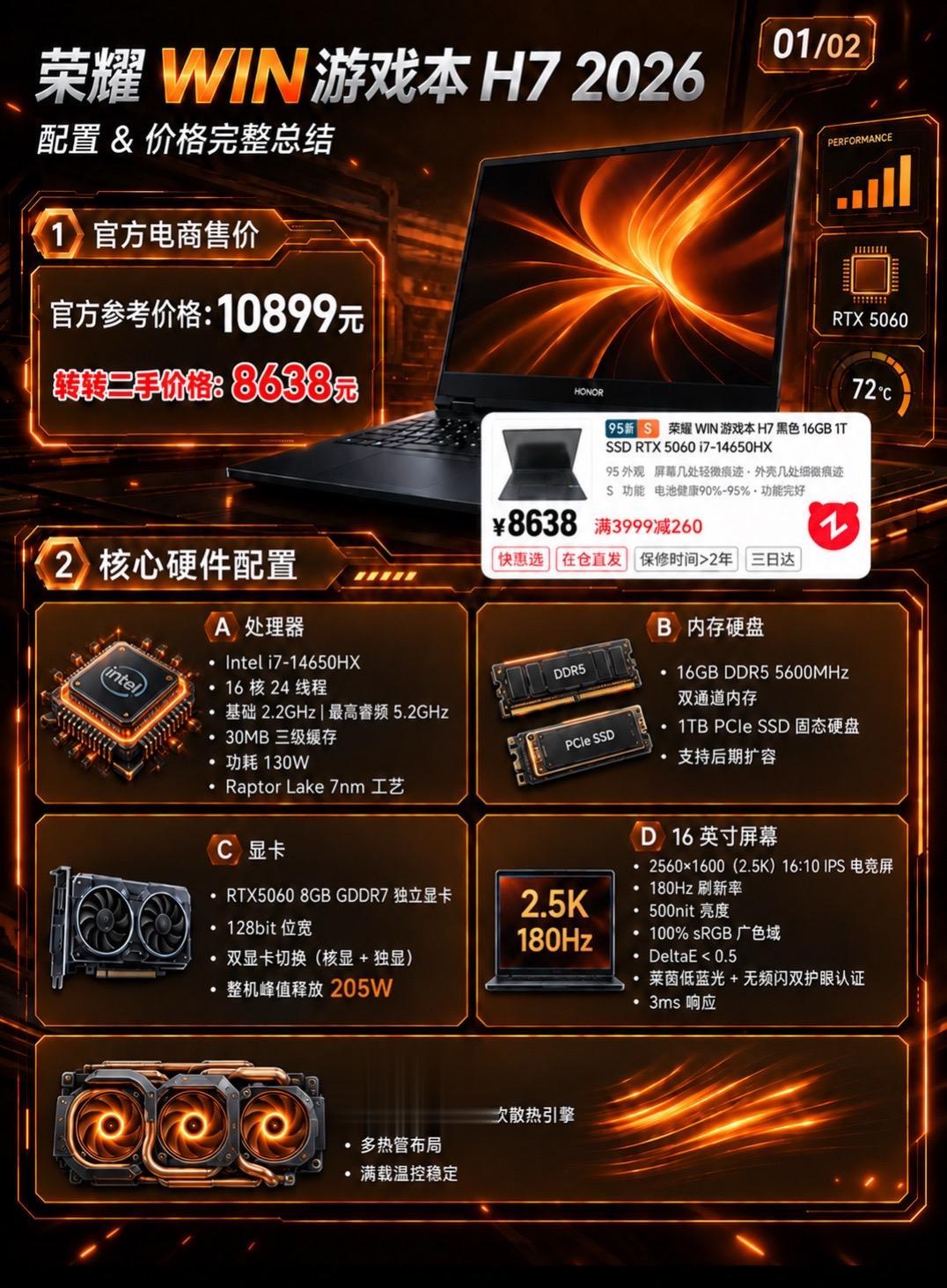 荣耀win h7游戏本到底怎么样