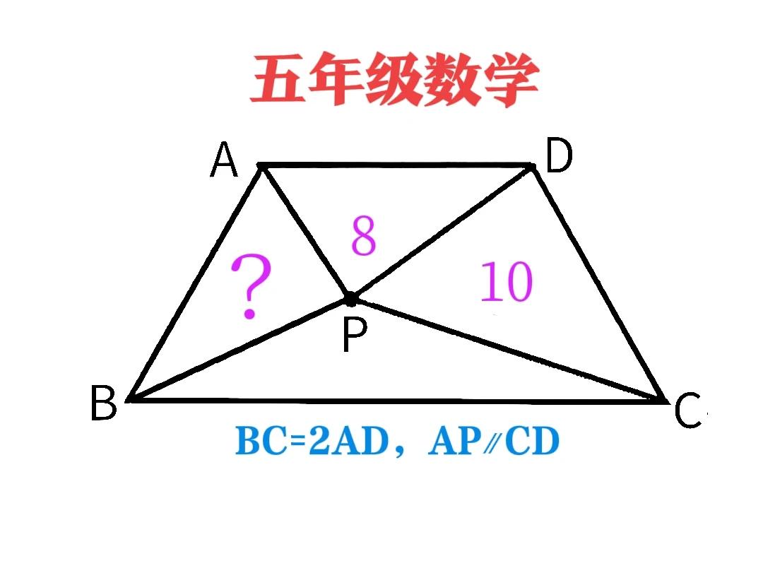 “看着简单，会的不多！学霸口算，难者白卷！”一条辅助线+三角形面积等高原理，迎刃