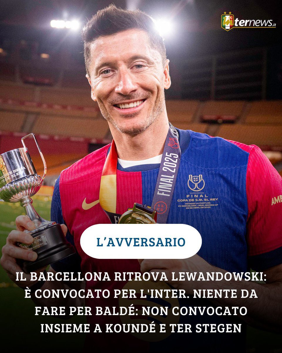 ⚽️ 罗伯特·莱万多夫斯基将成为巴塞罗那在欧冠半决赛次回合对阵国米的关键复出球员