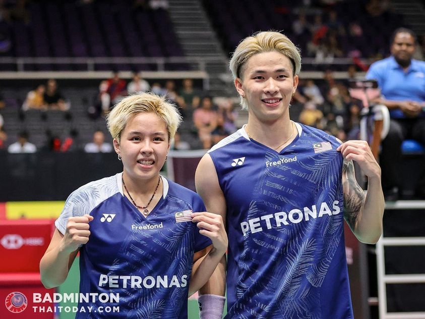 陈堂杰/杜依蔚🇲🇾 21-11、21-17 🇯🇵绿川大辉/斋藤夏决赛：陈
