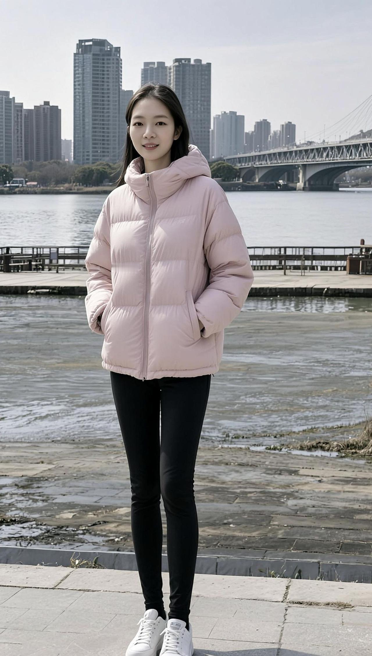 AI都市淡粉照 少女写真 甜系女孩 甜美女孩穿搭 抖音玩法合伙人计划